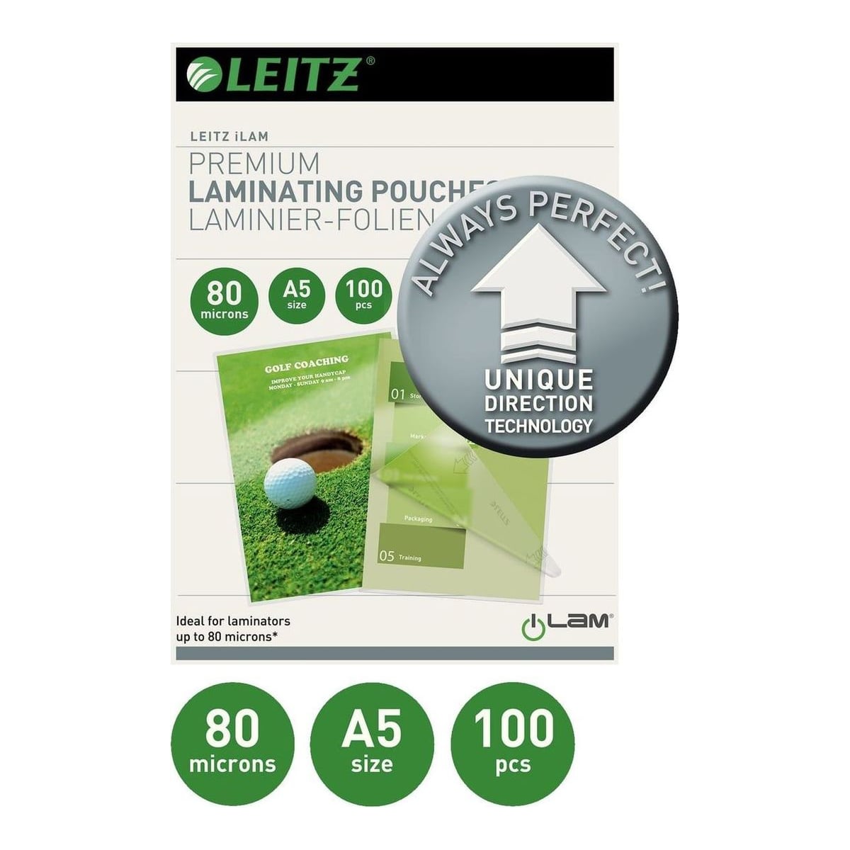 Folie A5 80 Microni 100/Top Udt Leitz