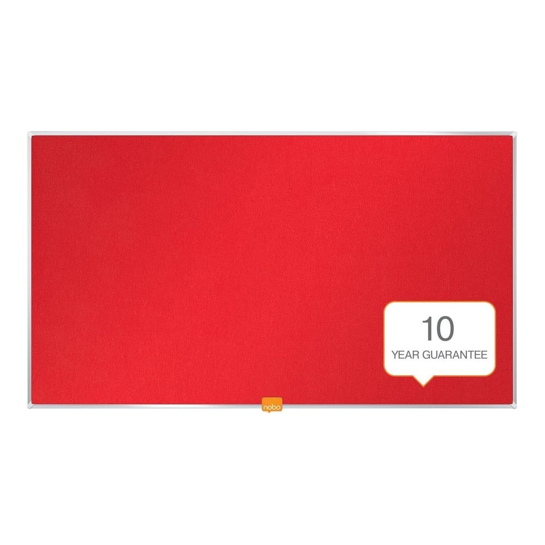 Panou Textil Widescreen 32"(721*411MM) Rama Aluminiu Rosu Nobo