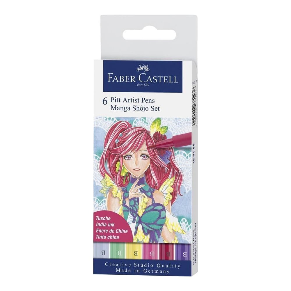 Pitt Artist Pen Manga Set 6 Shojo 2019 Faber-castell