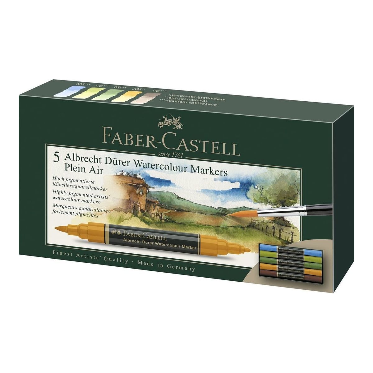 Set 5 Markere Solubile Peisaj A.durer Faber-castell