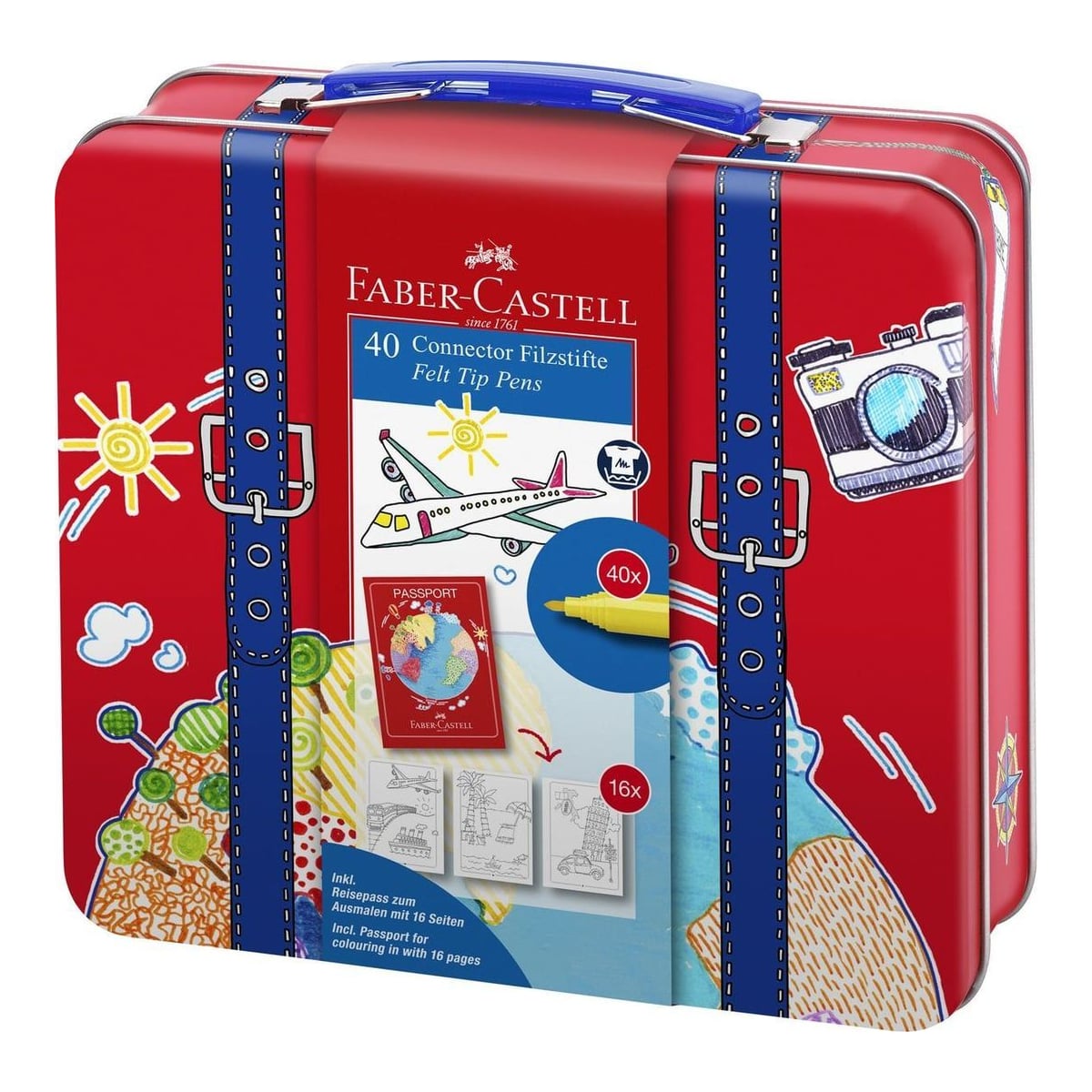 Carioca 40 Culori Connector Valiza Faber-castell