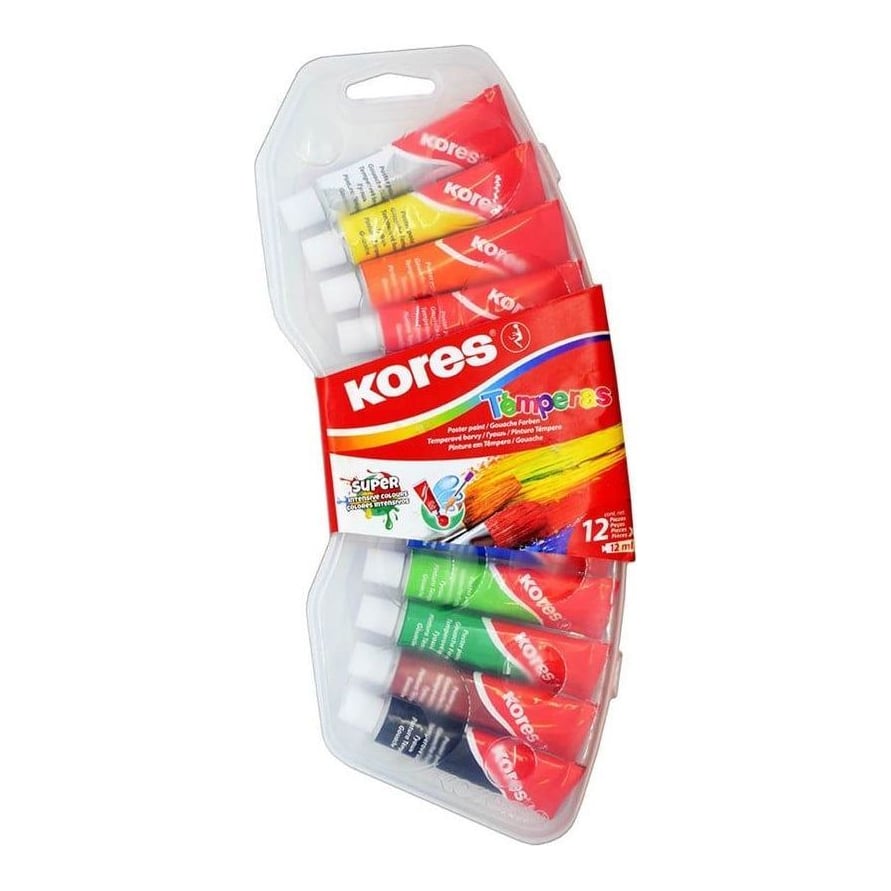 Tempera 12 Culori 12 Ml Kores