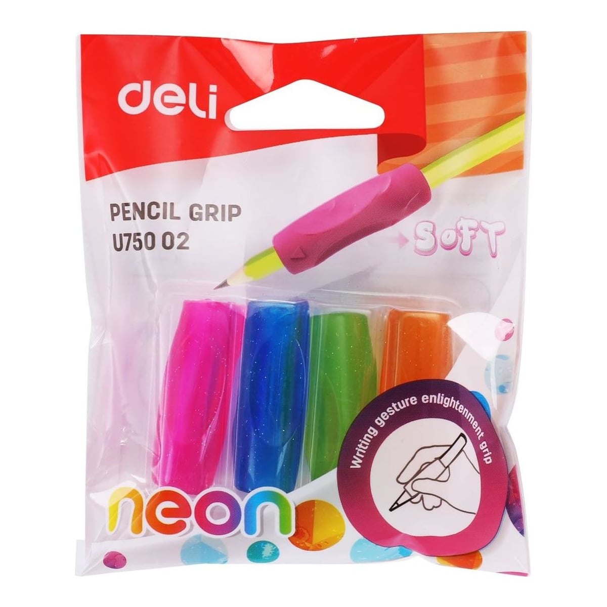 Set 4 Buc Grip Cauciucat Pentru Creion Deli