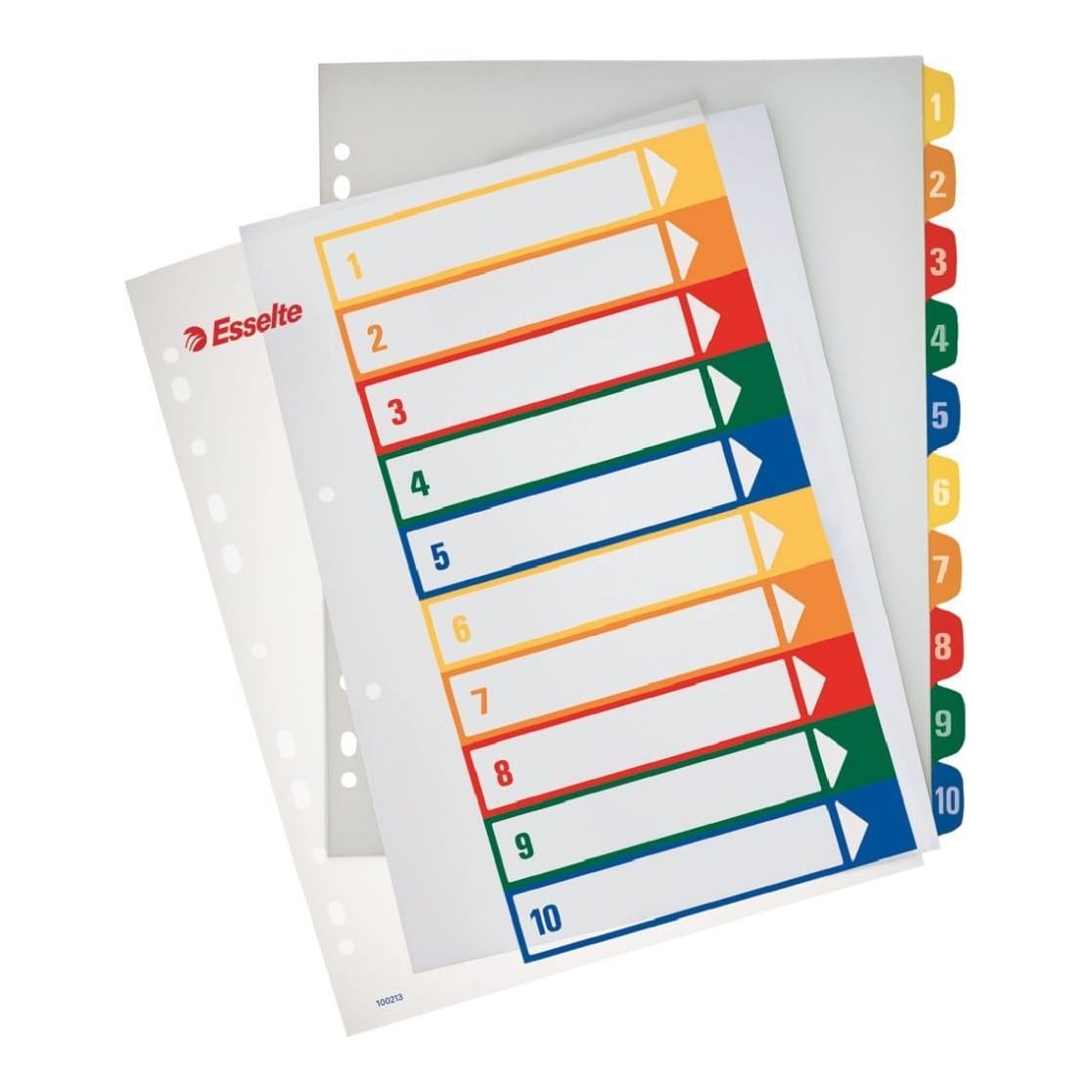 Separatoare Index Plastic 1-10 Imprimabil Esselte