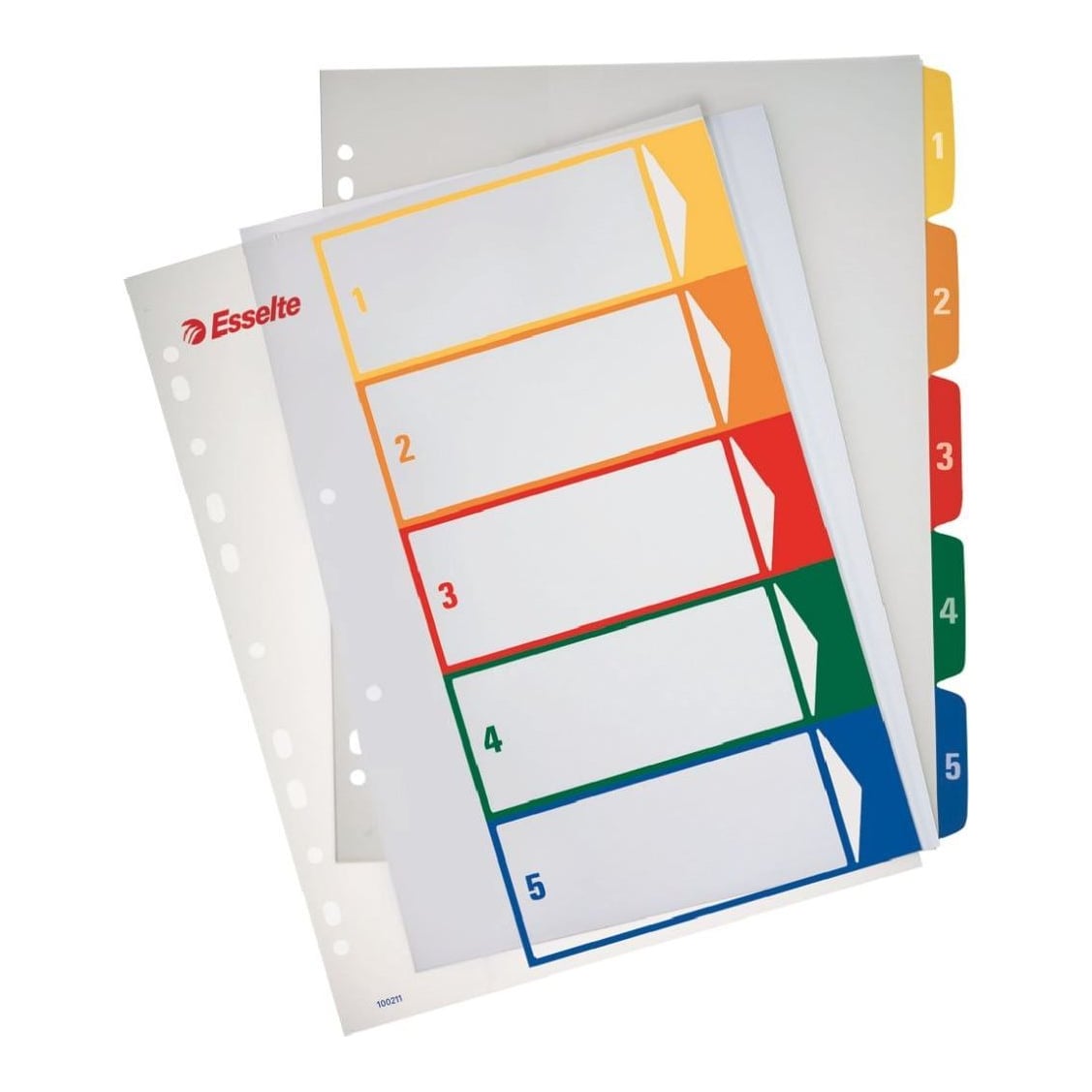 Separatoare Index Plastic 1-5 Imprimabil Esselte