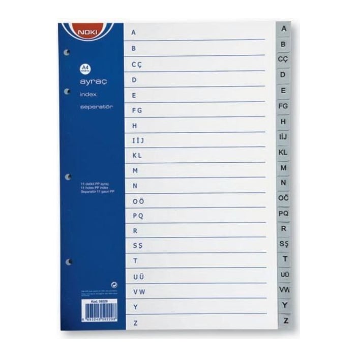 Separatoare Index Plastic A-z Noki