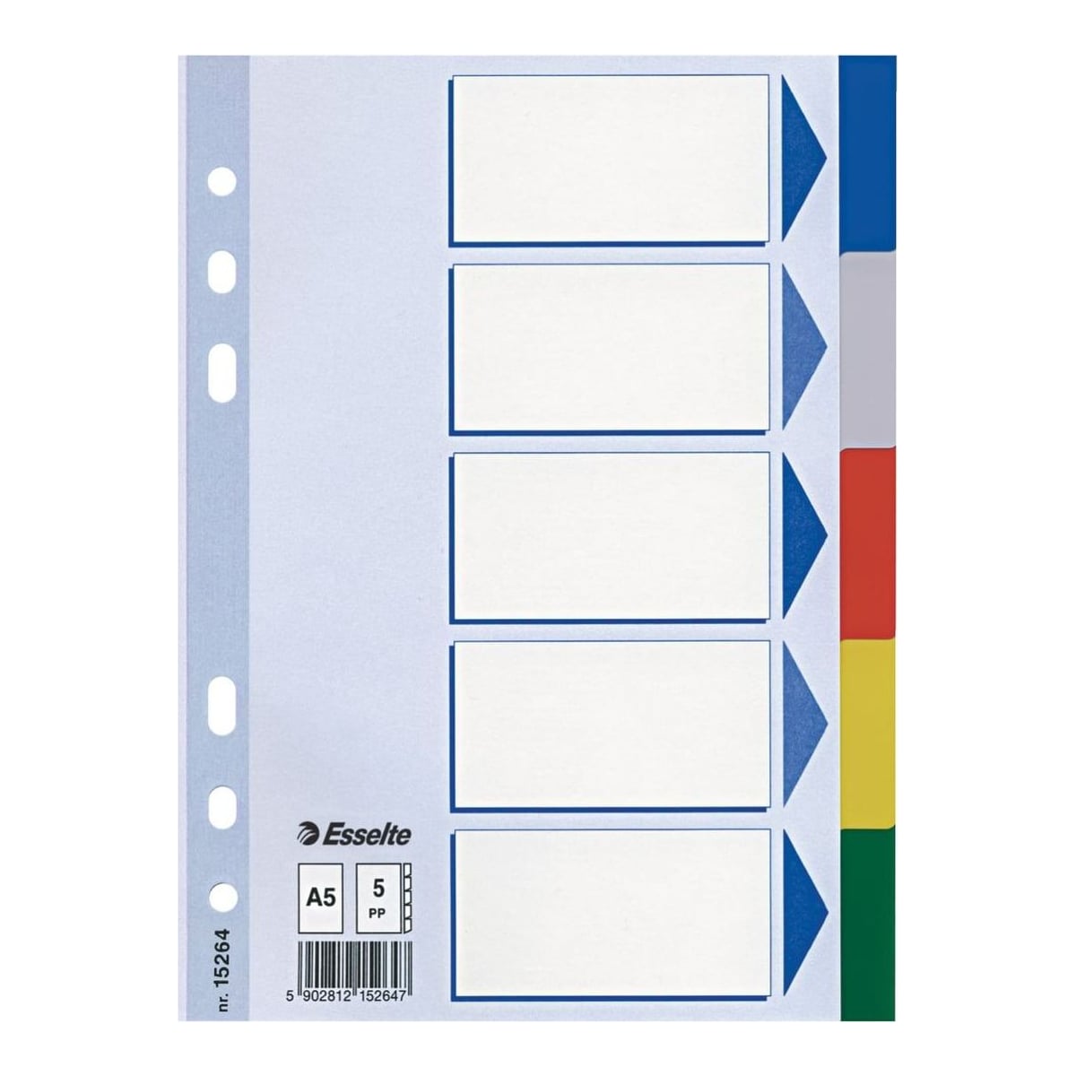 Separatoare Plastic A5 Index 5 Coli Esselte