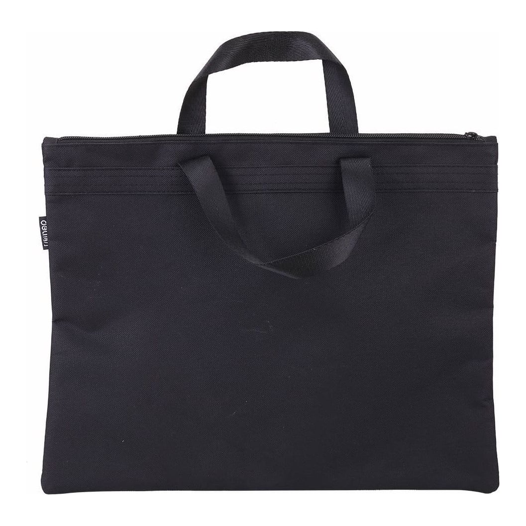 Servieta Material Textil 2 Fermoare Neagra Deli