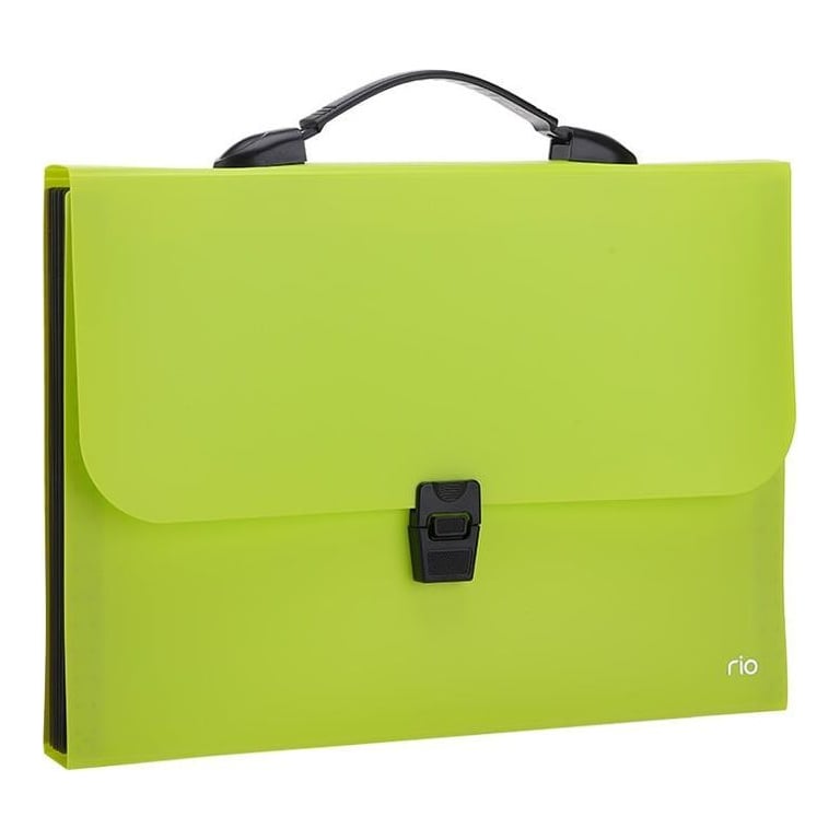 Servieta Plastic Cu Maner 13 Compartimente Diverse Culori Neon Deli