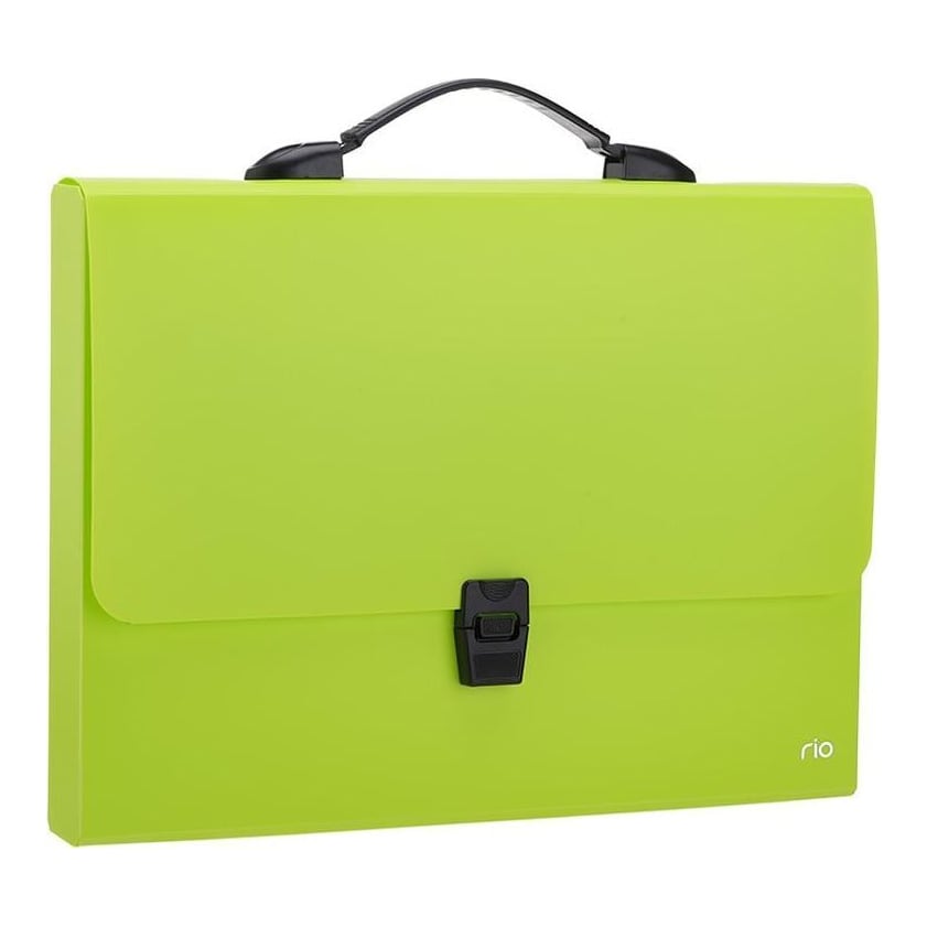 Servieta Plastic Cu Maner A4 Diverse Culori Neon Deli