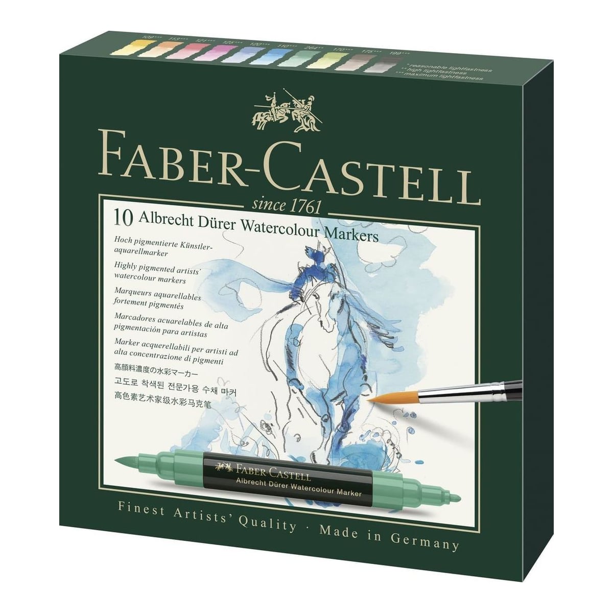 Set 10 Markere Solubile A.durer Faber-castell