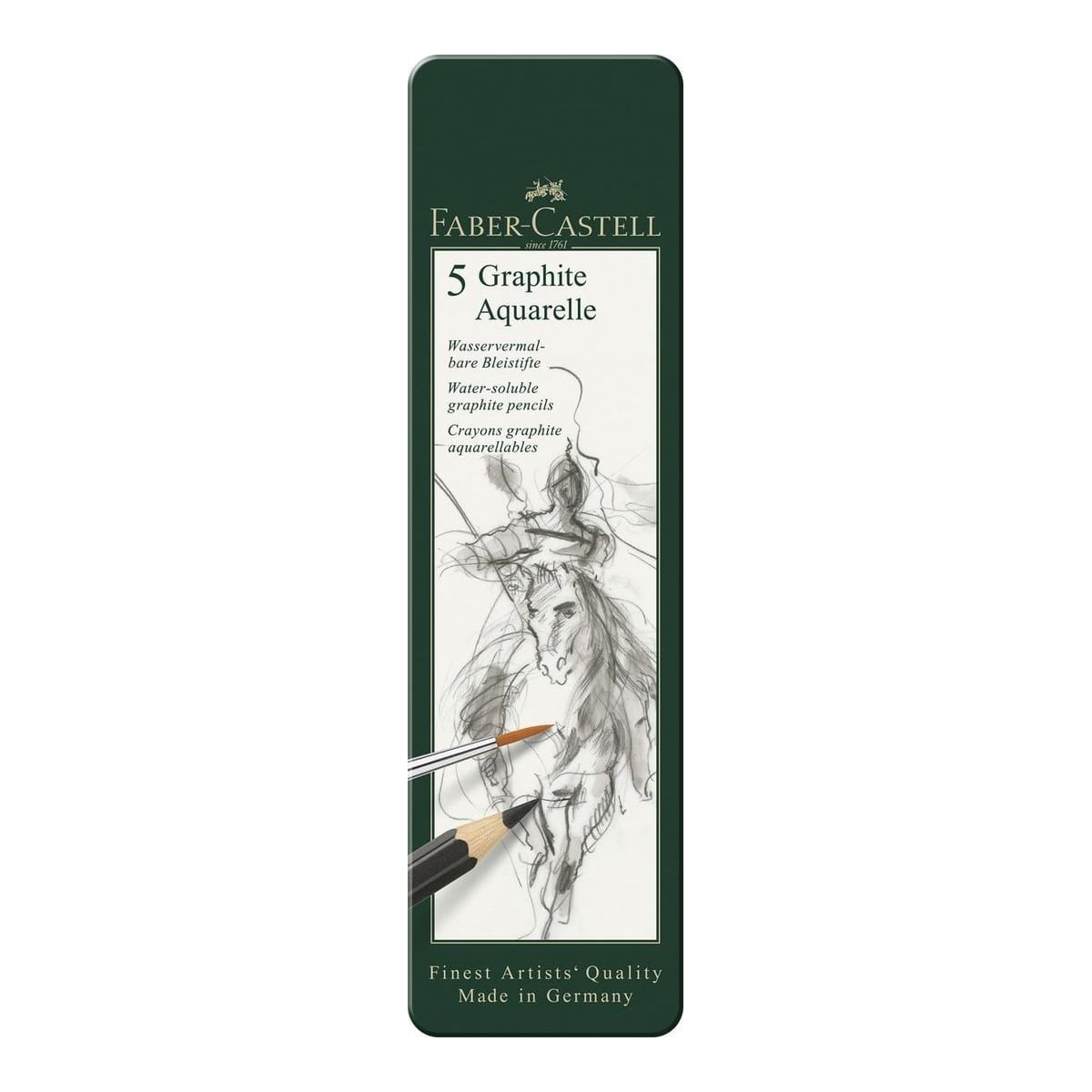 Set 5 Buc Creion Grafit Aquarelle Faber-castell