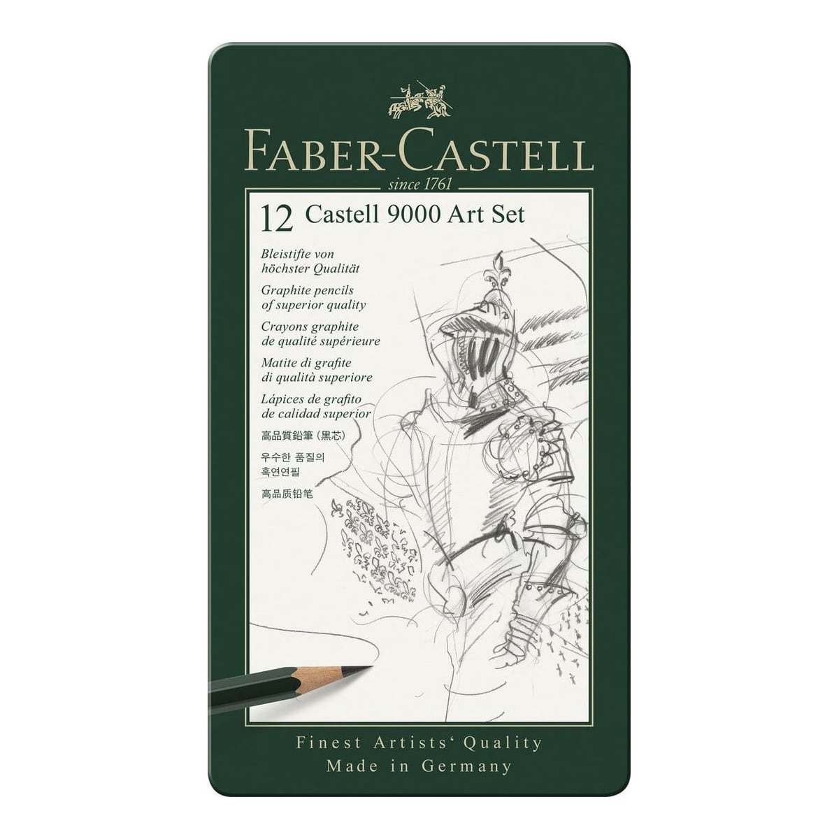 Set Arta 12 Buc Creion Grafit Castell 9000 Faber-castell
