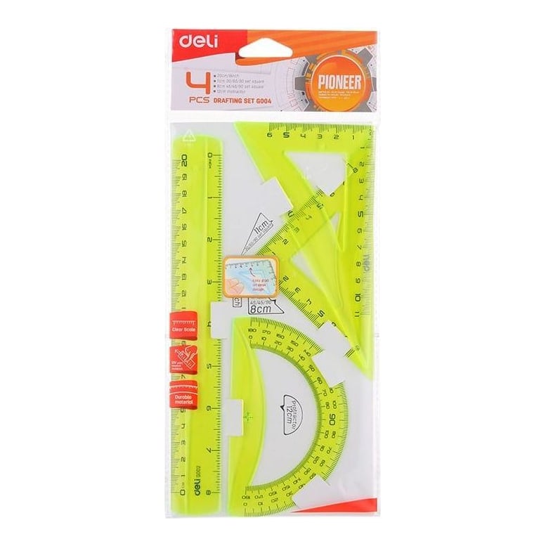 Set Geometrie 4 Piese Color EG00402 Deli
