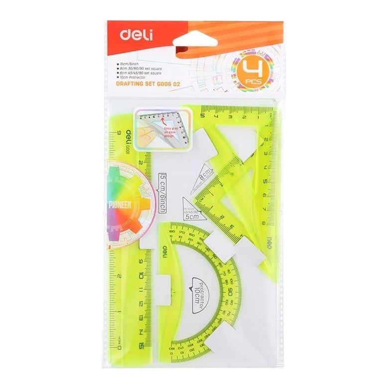 Set Geometrie 4 Piese Color EG00602 Deli