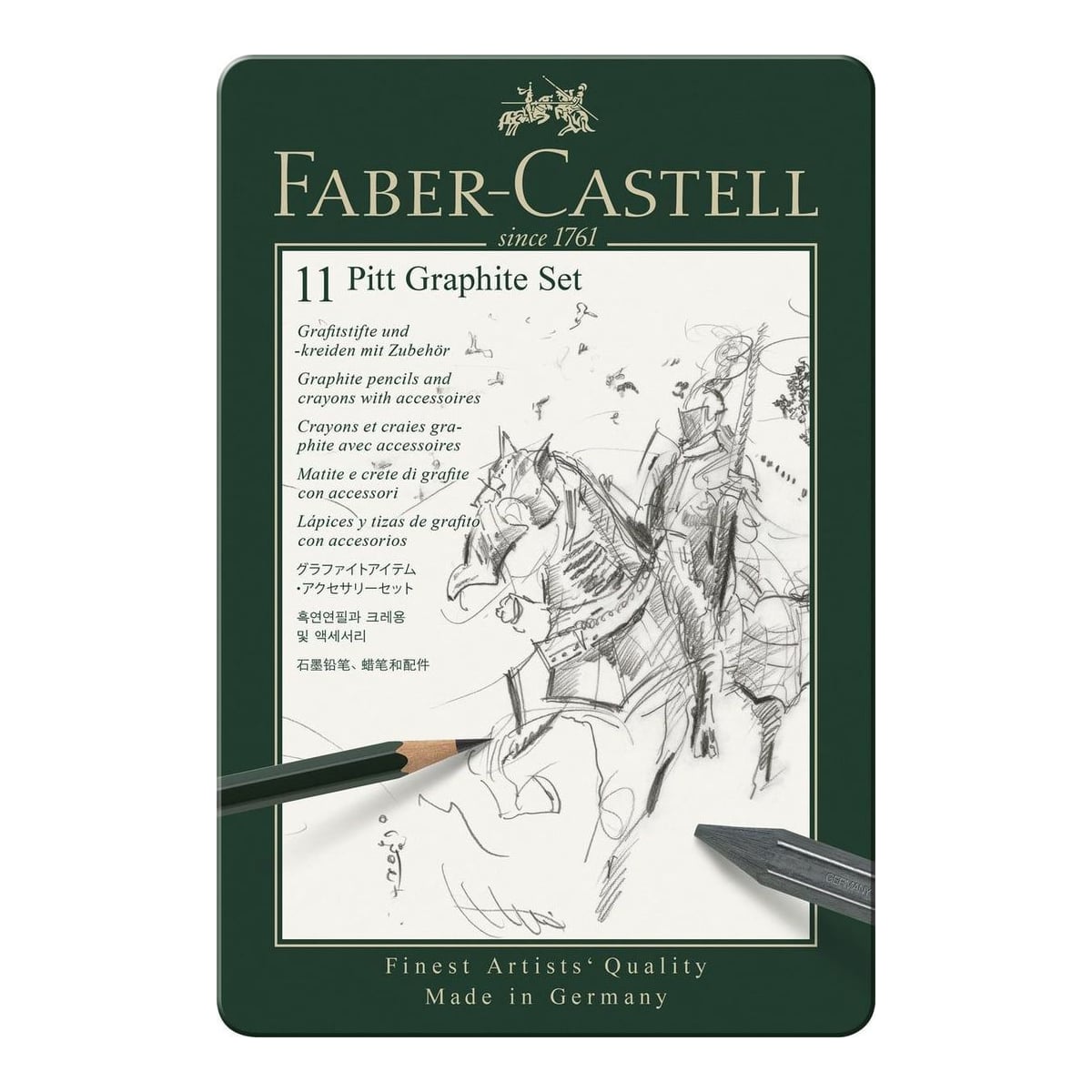 Set Pitt Monochrome Grafit 11 Buc Faber-castell