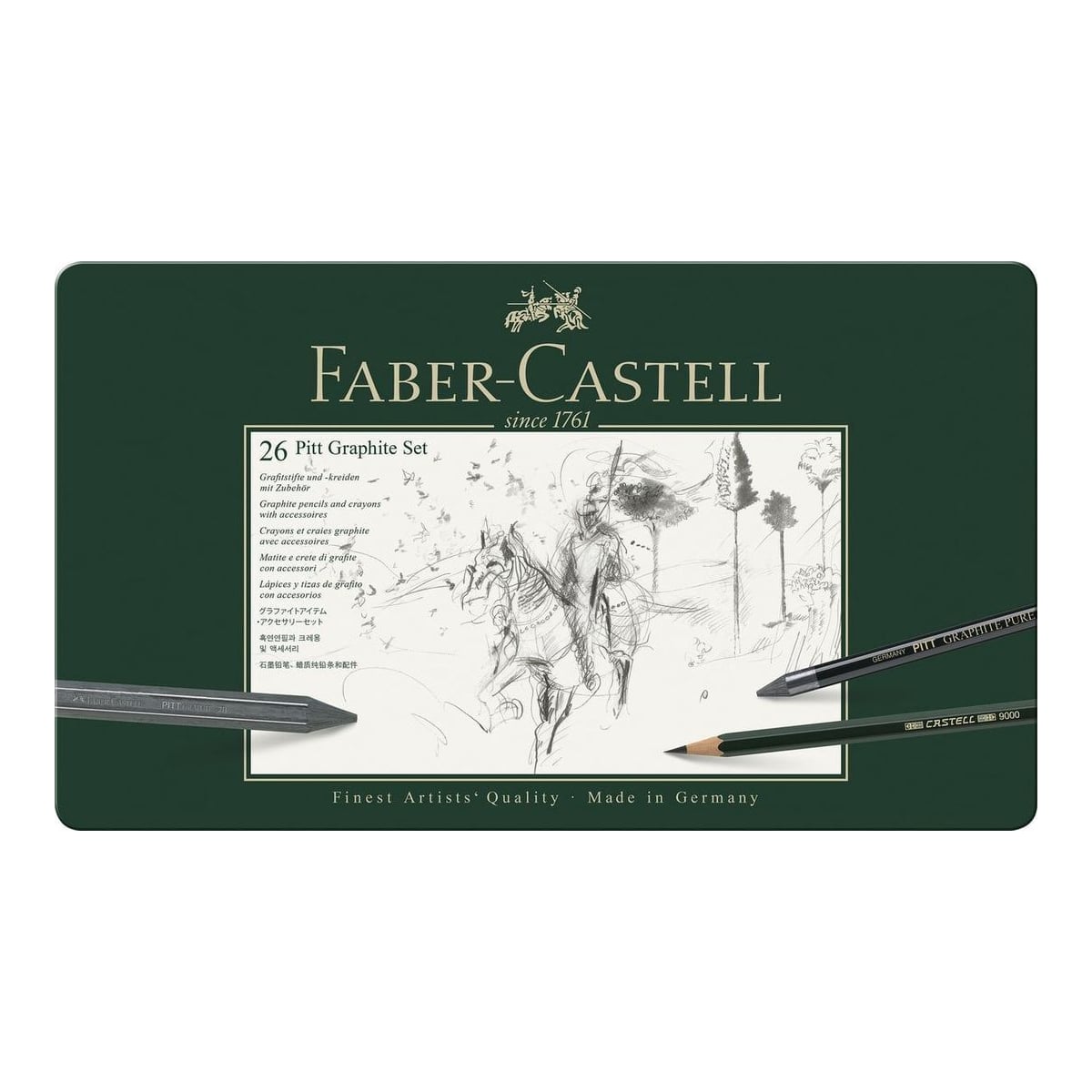 Set Pitt Monochrome Grafit 26 Buc Faber-castell