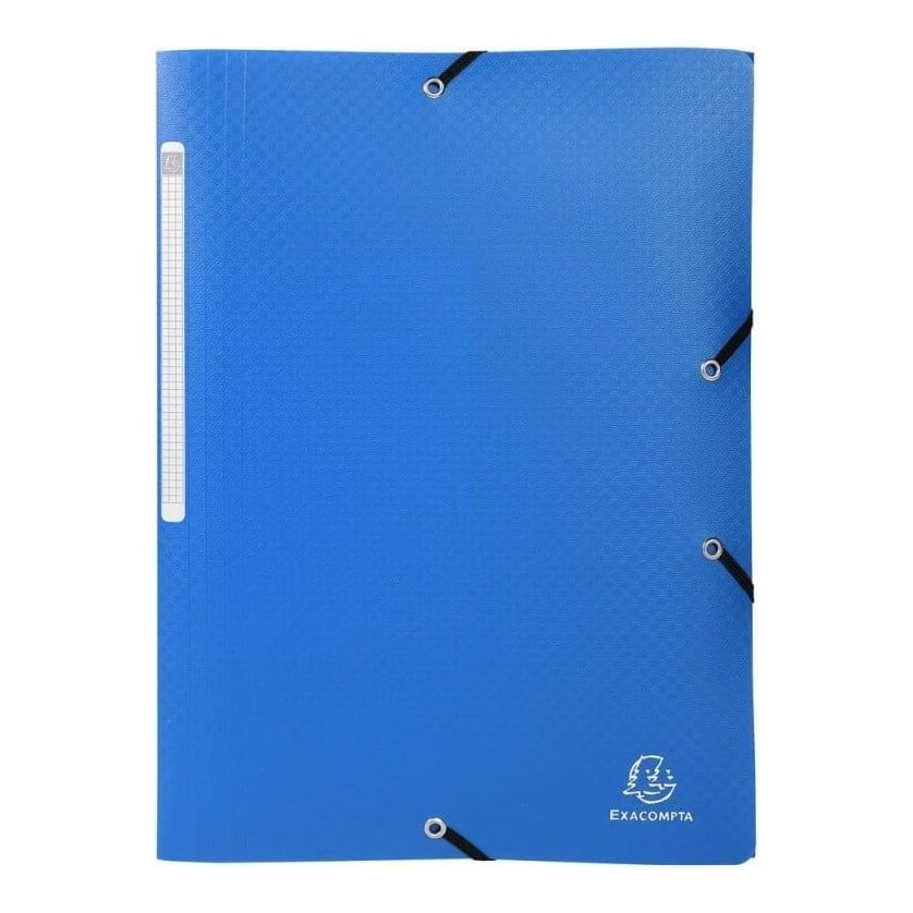 Mapa Plastic Cu Elastic Si Etich Cotor A4 Bleu Exacompta
