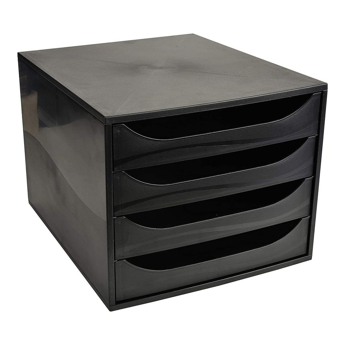 Cabinet 4 Sertare Negru/Negru Exacompta