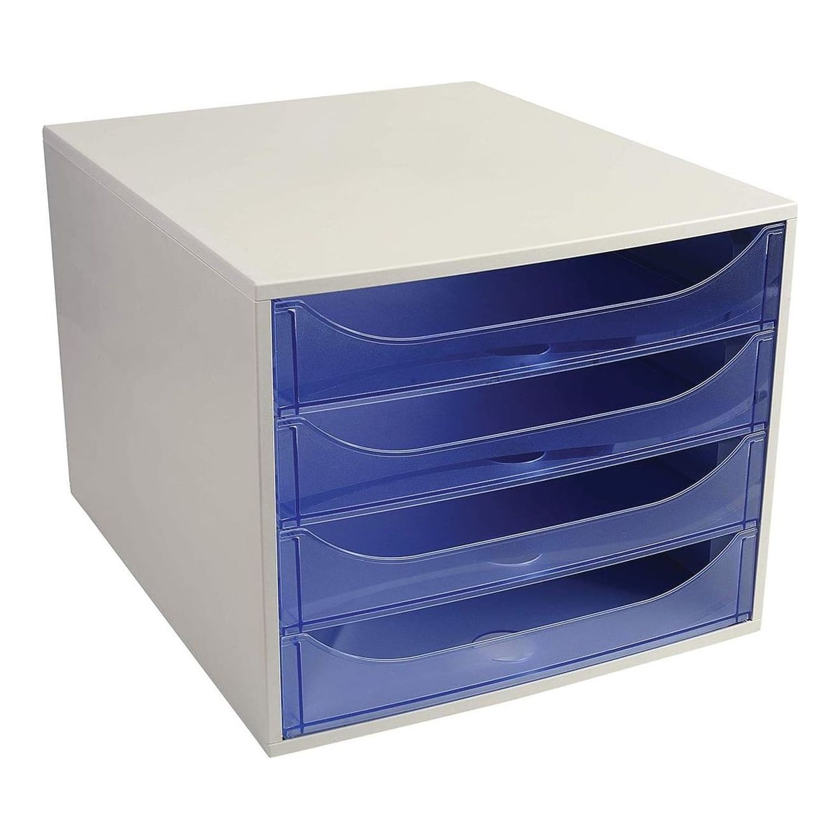 Cabinet 4 Sertare Gri/Albastru Exacompta