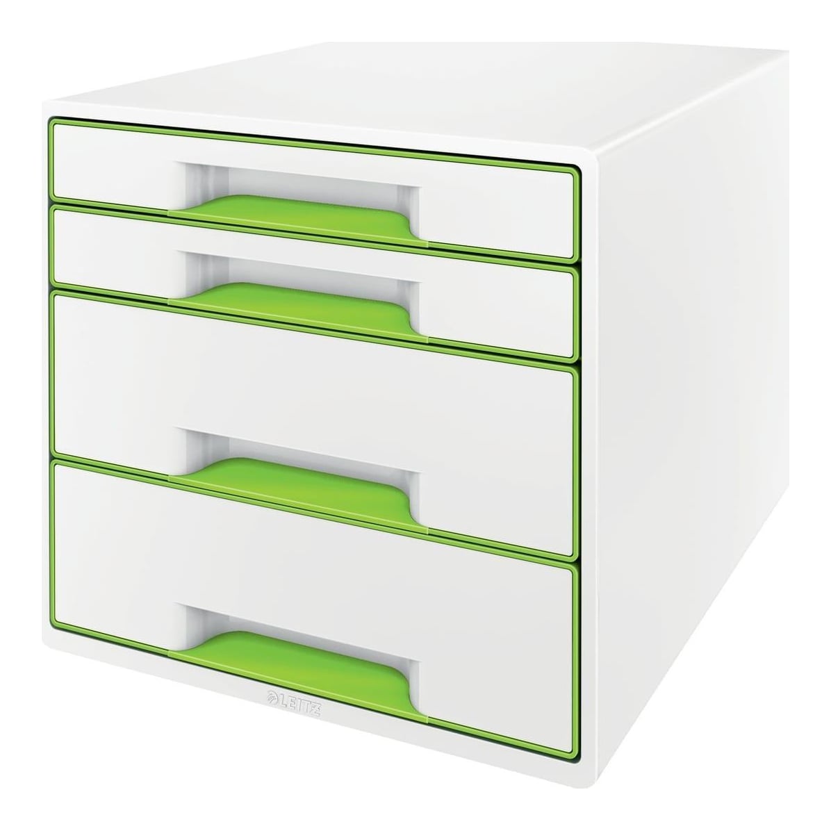 Cabinet 4 Sertare Alb/Verde Wow Leitz