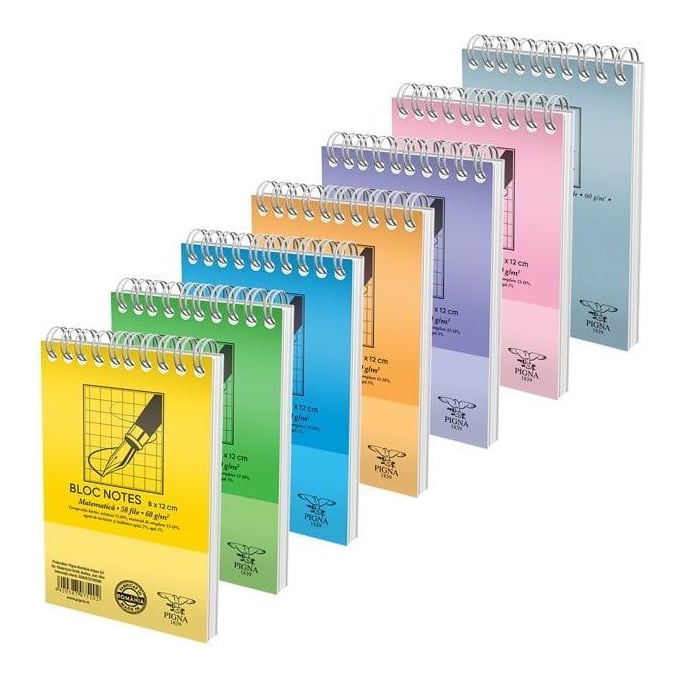 Bloc Notes Spira A7 50 File Aritmetica Basic Pigna