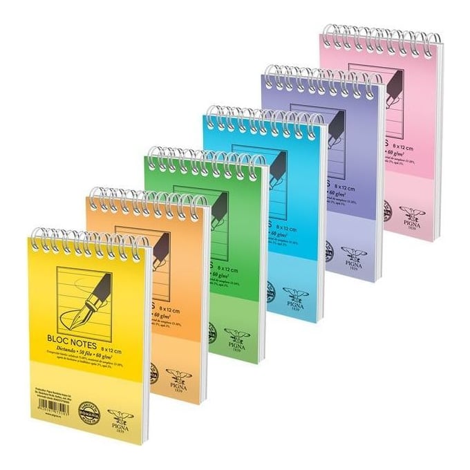 Bloc Notes Spira A7 50 File Dictando Basic Pigna