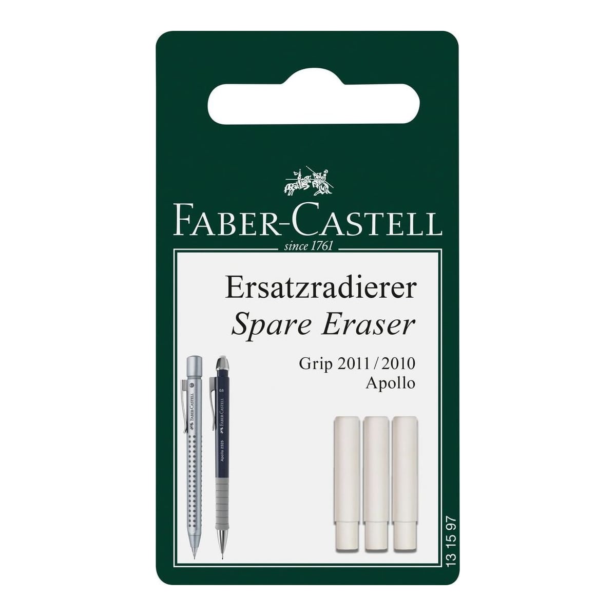 Blister 3 Buc Rezerva Radiera Pt Grip 2011 Faber-castell