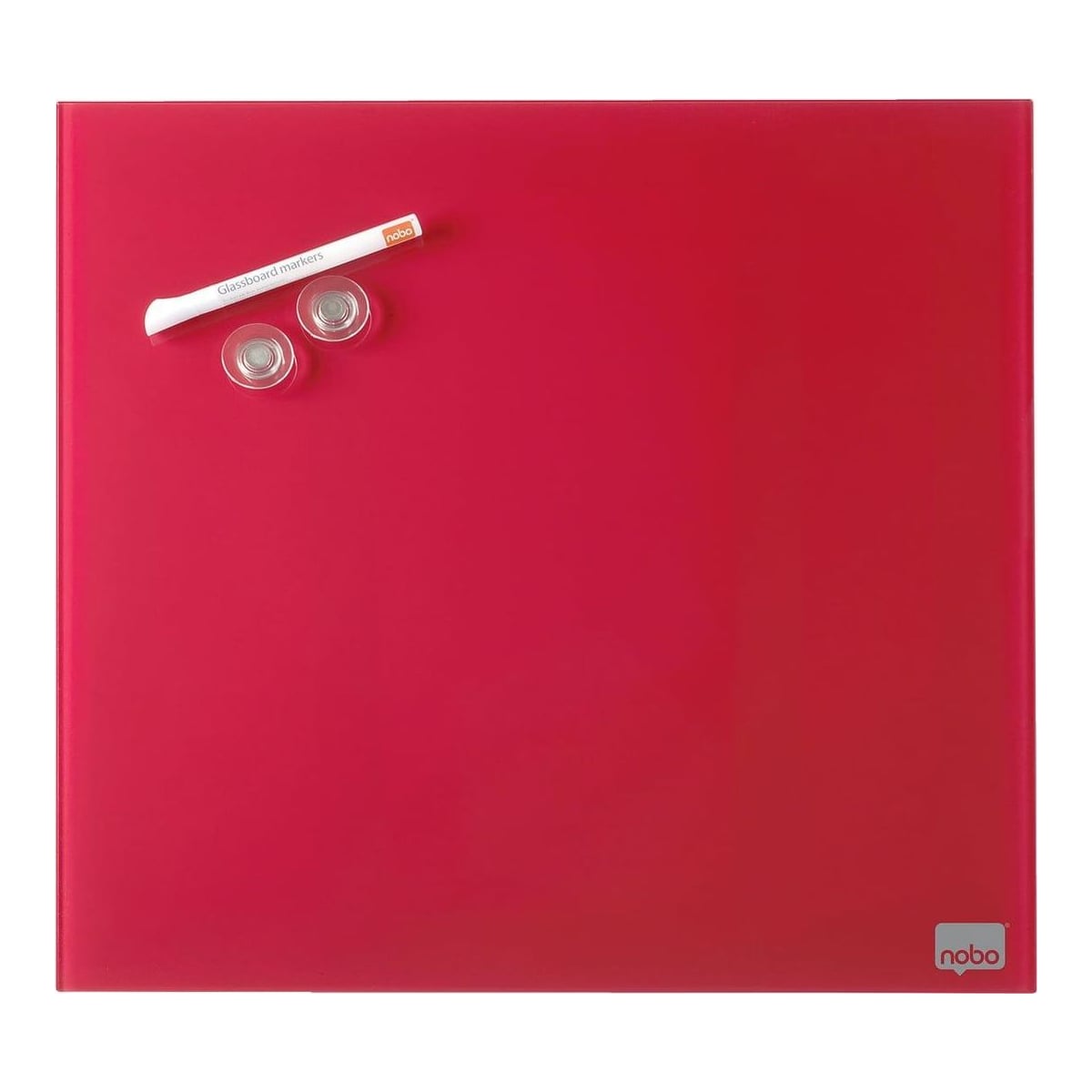 Tabla Magnetica Sticla 45*45 Cm Rosie+accesorii Diamond Nobo