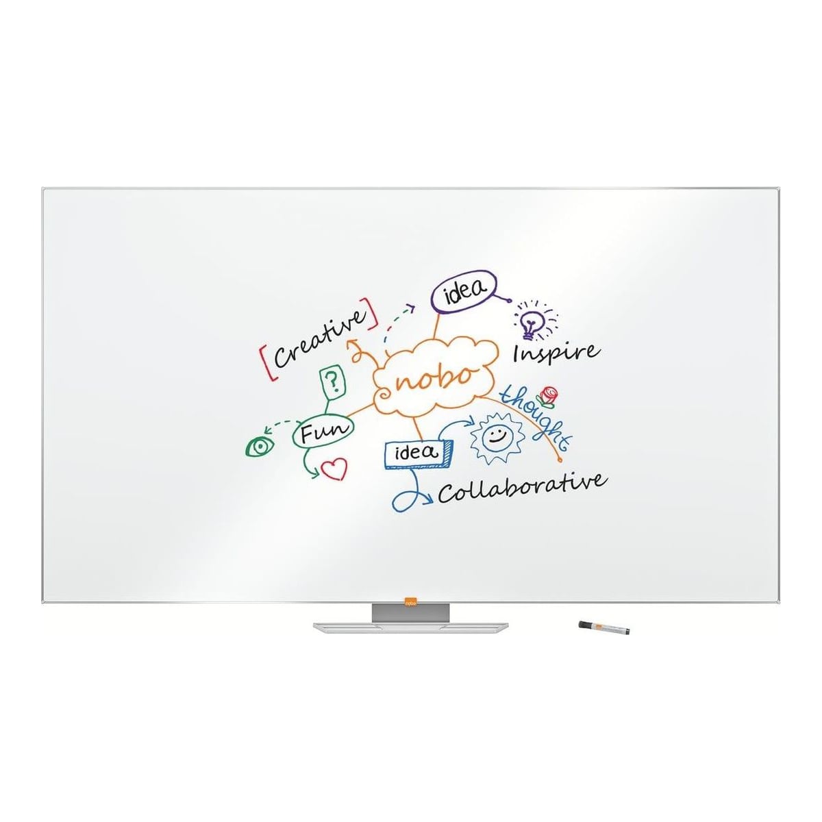 Whiteboard Magnetic Widescreen 85"(1894*1071MM) Nano Clean Nobo
