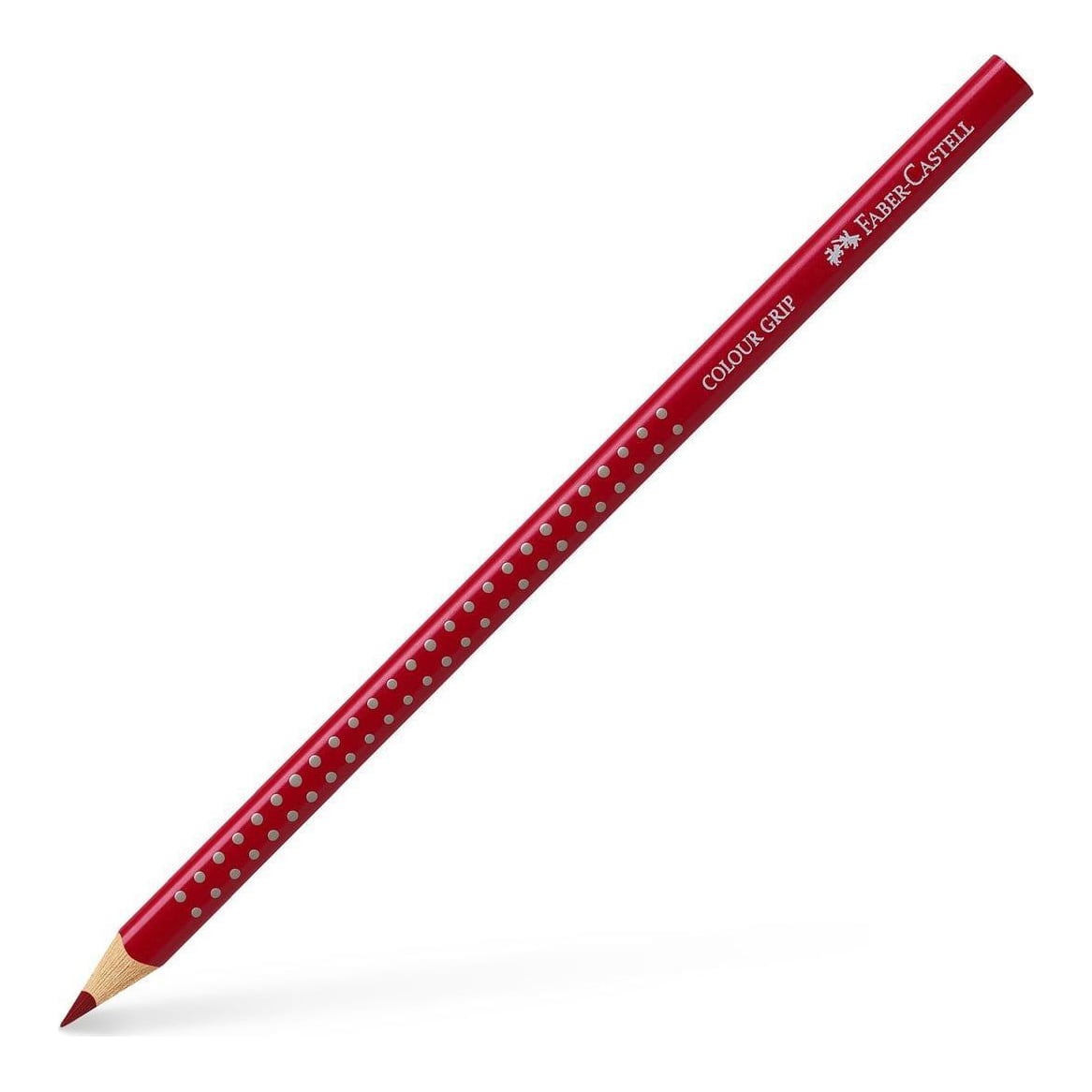 Creion Colorat Grip Rosu Caramiziu Faber-castell