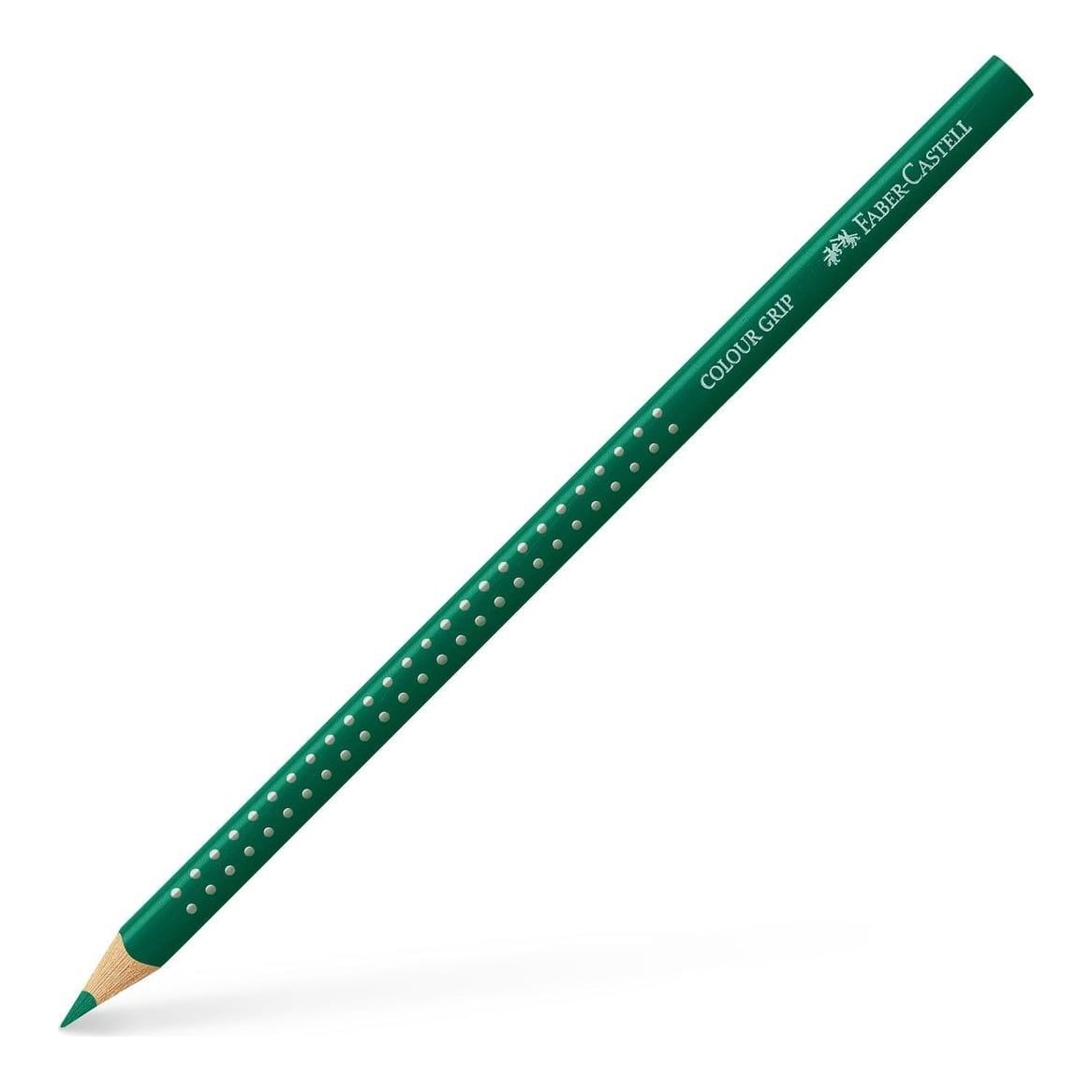 Creion Colorat Grip Verde Phtalo Faber-castell