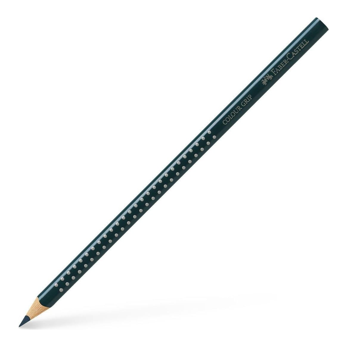 Creion Colorat Grip Verde Cobalt Inchis Faber-castell