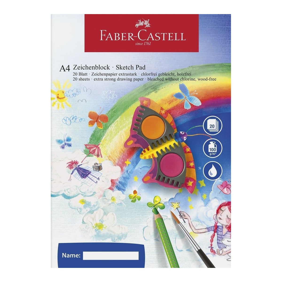 Bloc Desen A4 20 File 100G/Mp Faber-castell
