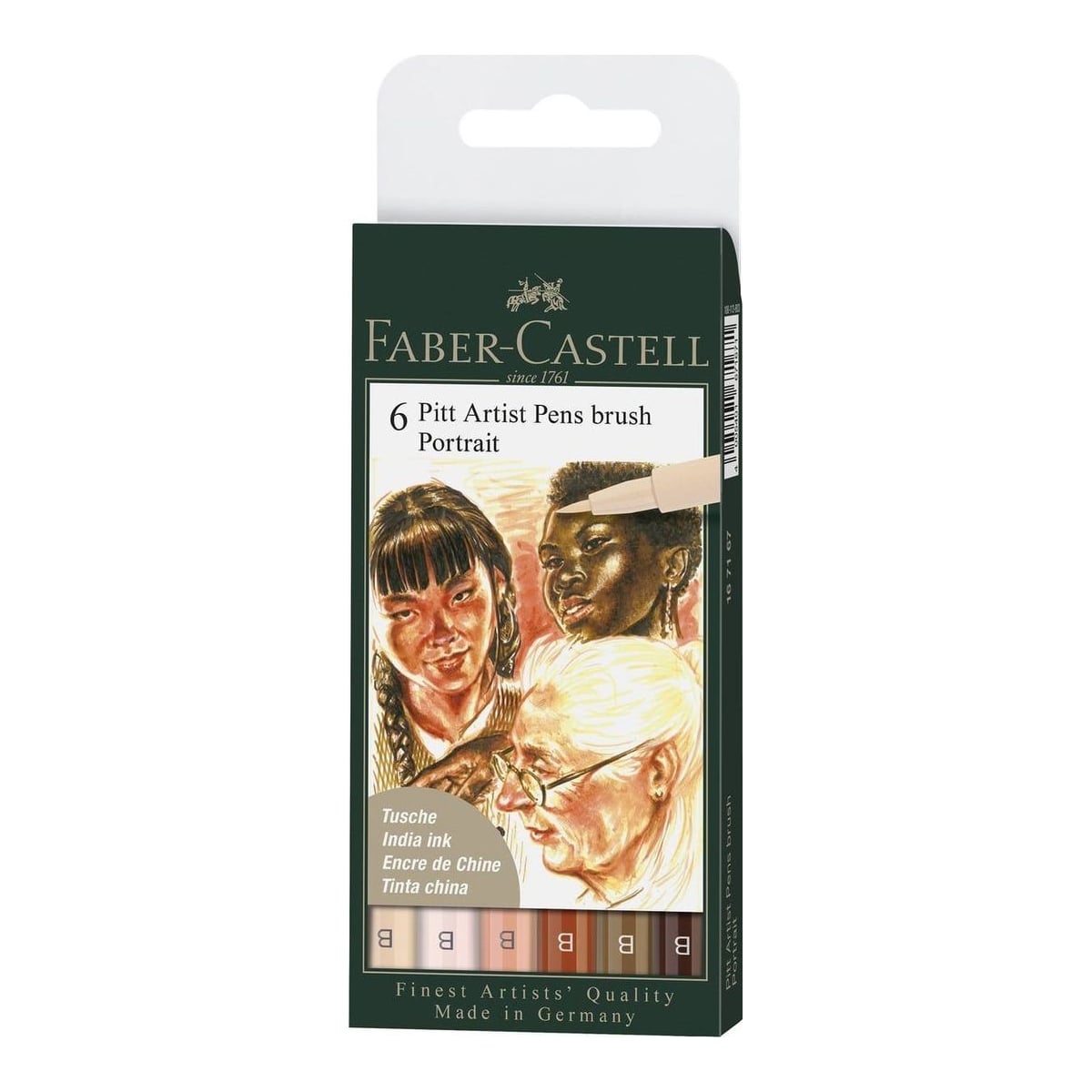 Pitt Artist Pen Set 6 Buc Portret Faber-castell