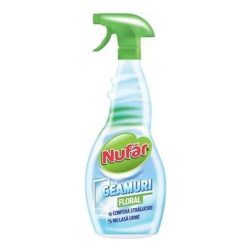 Detergent Geam 500ML Cu Pulverizator Floral Nufar Farmec