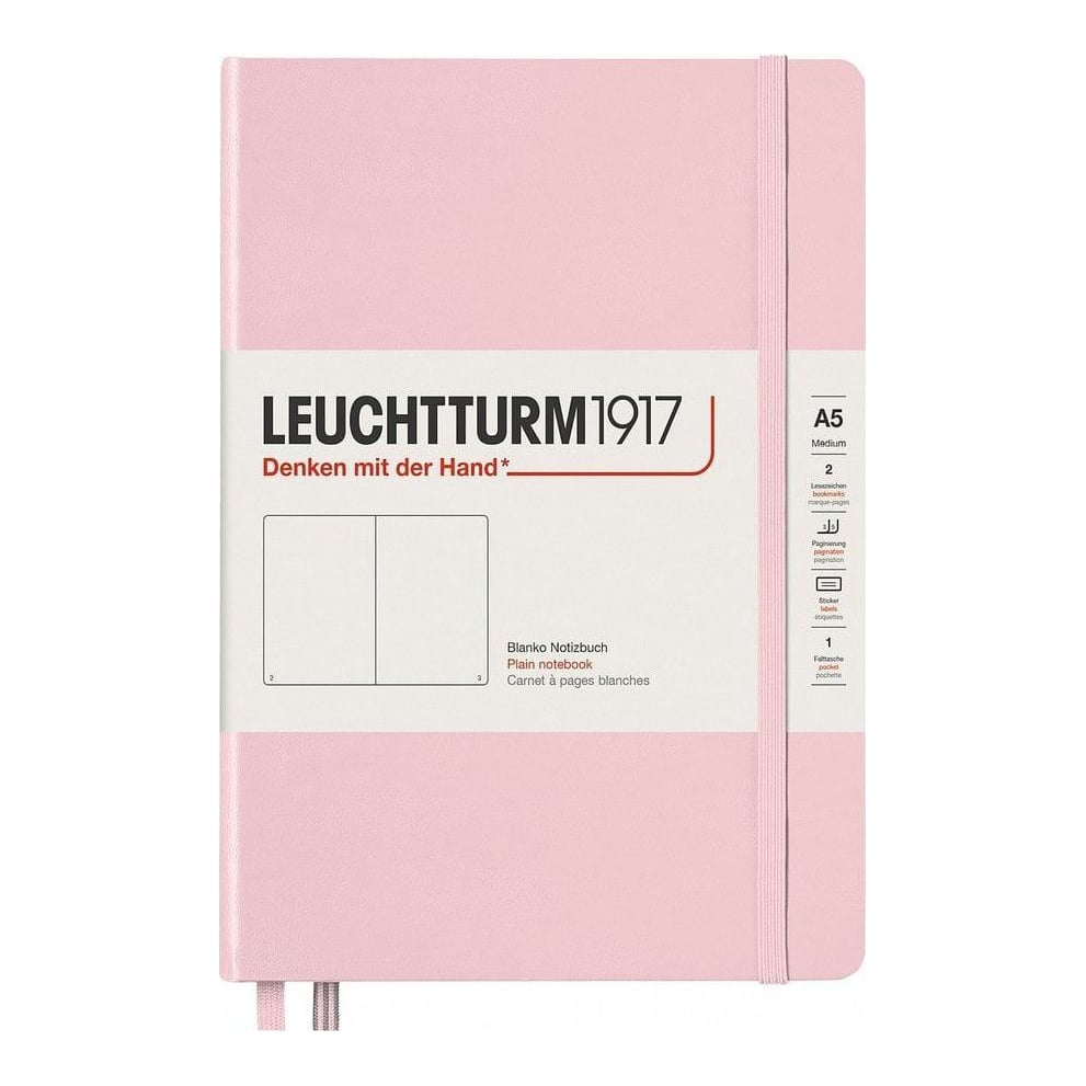 Caiet A5 Velin Coperta Rigida Roz Pastel Leuchtturm