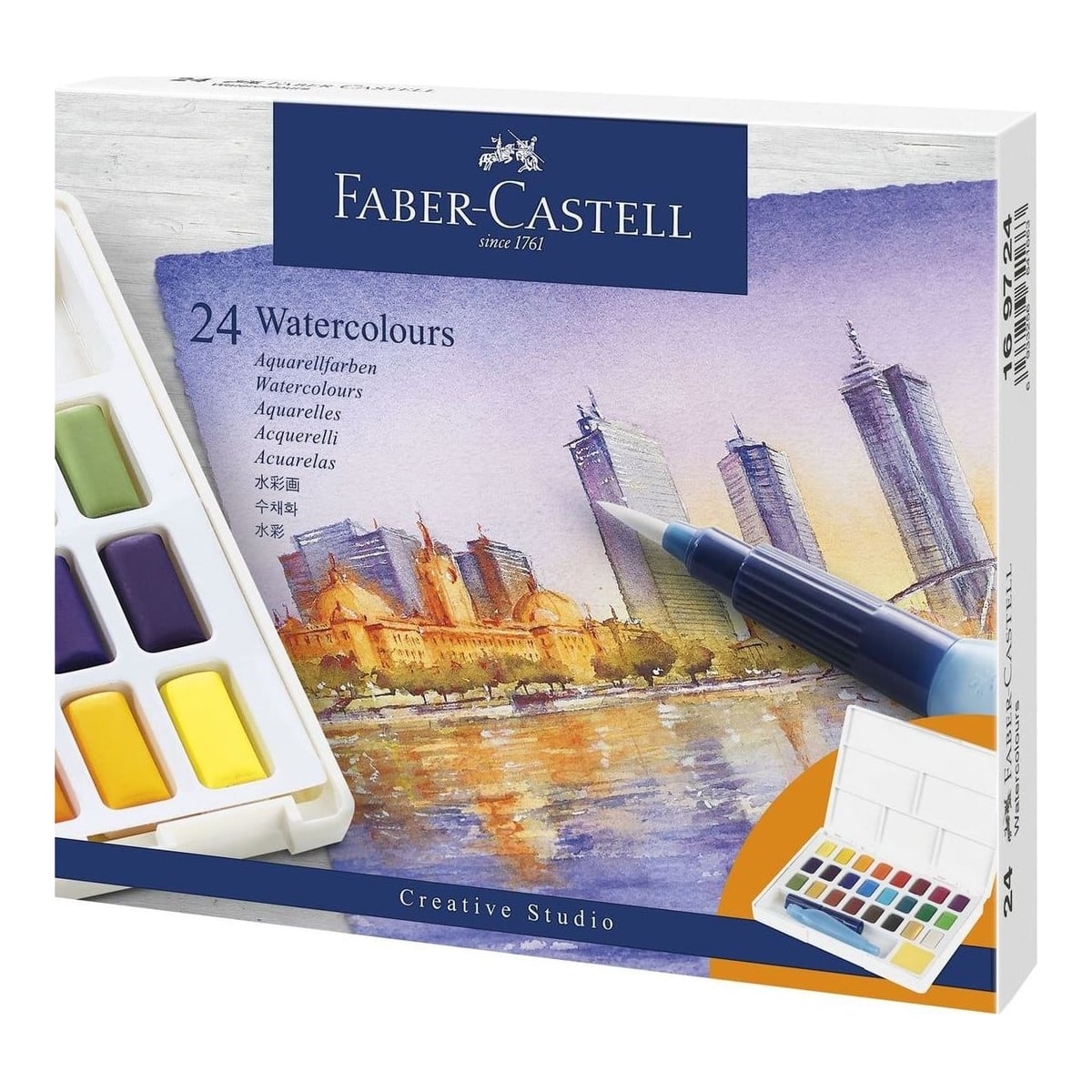 Acuarele 24 Culori Creative Studio Faber-castell