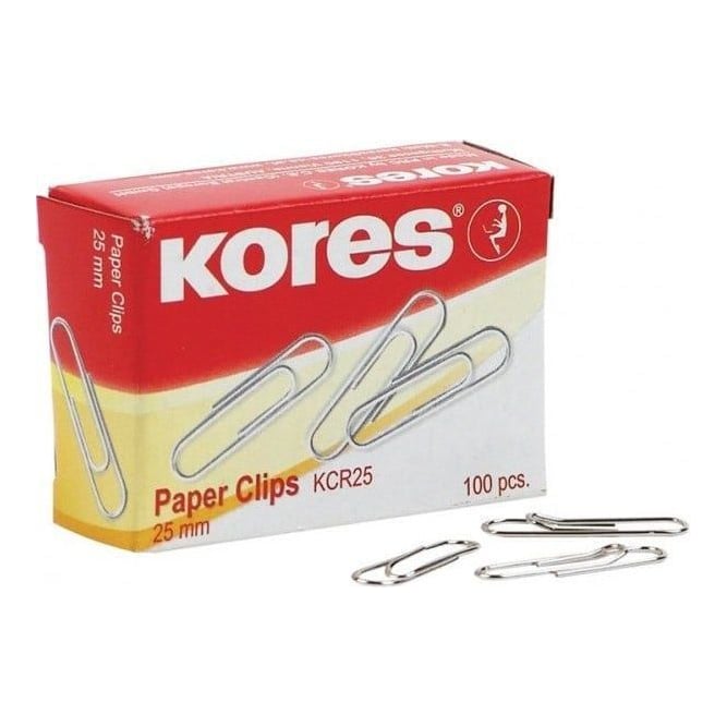 Agrafe Metal 25MM 100/Cutie Kores
