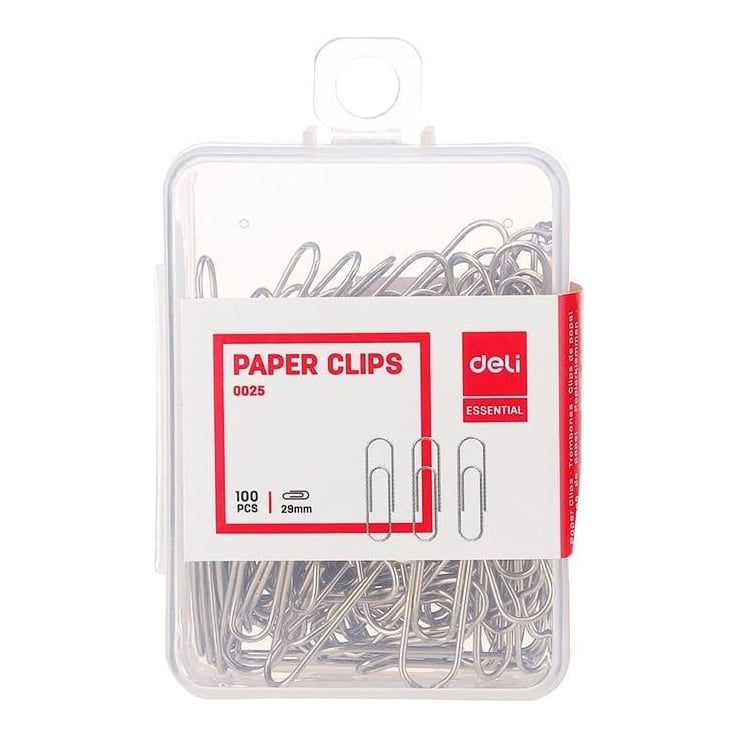 Agrafe Metal 29MM 100 Buc Cutie Plastic Deli