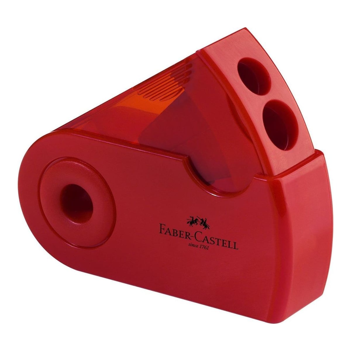 Ascutitoare Plastic Dubla Sleeve Rosie/Albastra Faber-castell