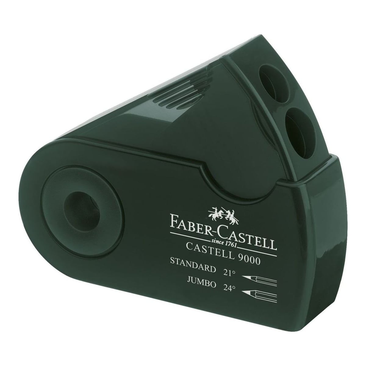 Ascutitoare Plastic Dubla Sleeve Verde Faber-castell