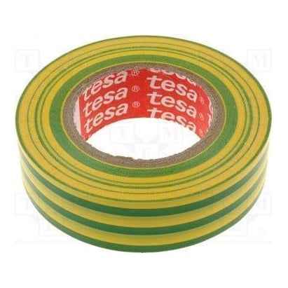 Banda Adeziva Electroizolatoare 20M*19MM Galben/Verde Tesa