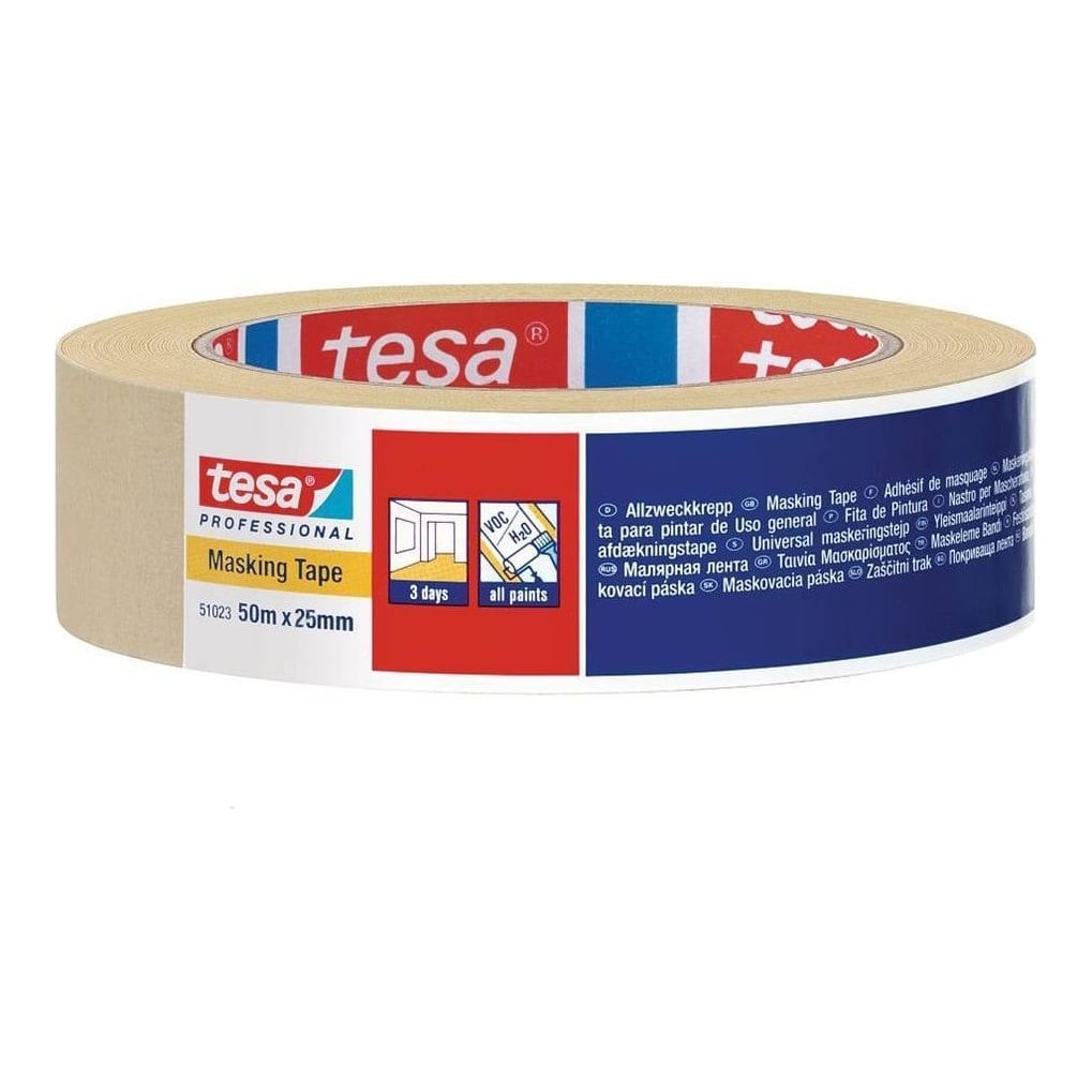 Banda Adeziva Mascare Hartie 50M*25MM Tesa