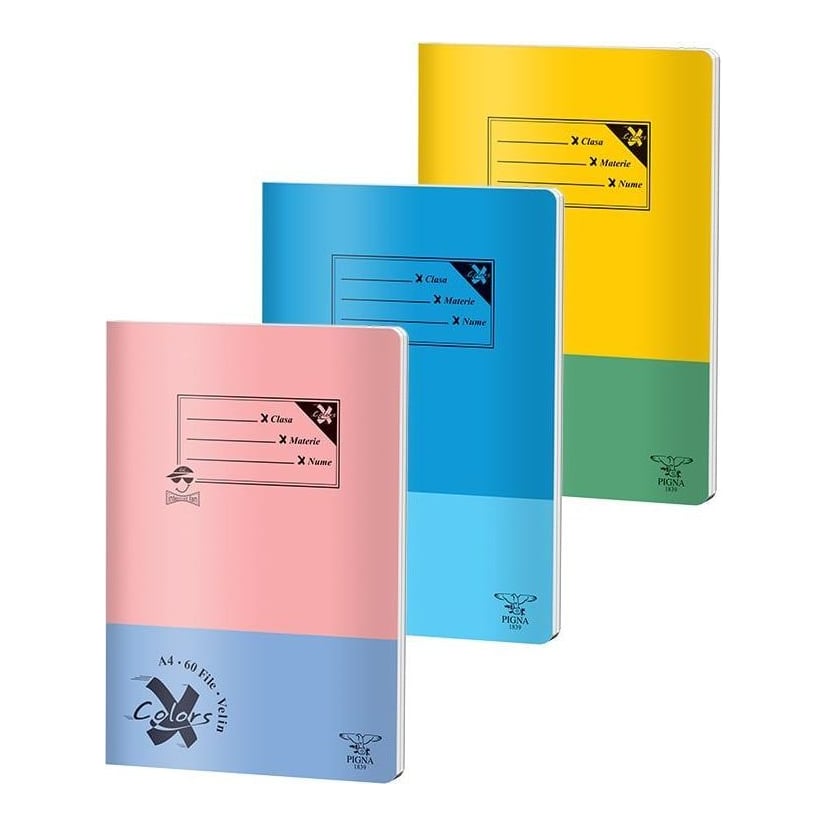 Caiet A4 60 File Velin Basic Pigna