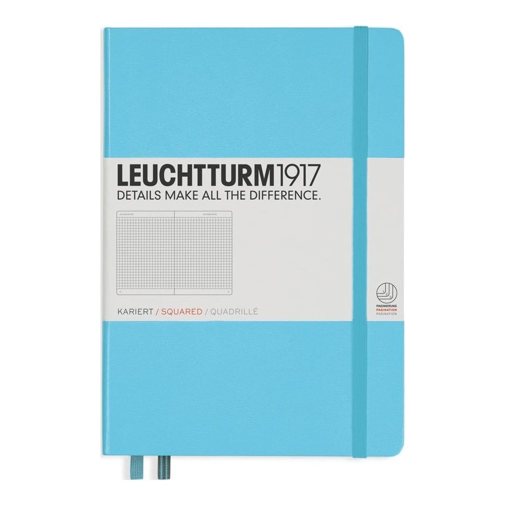 Caiet A5 Aritmetica Coperta Rigida Bleu Leuchtturm