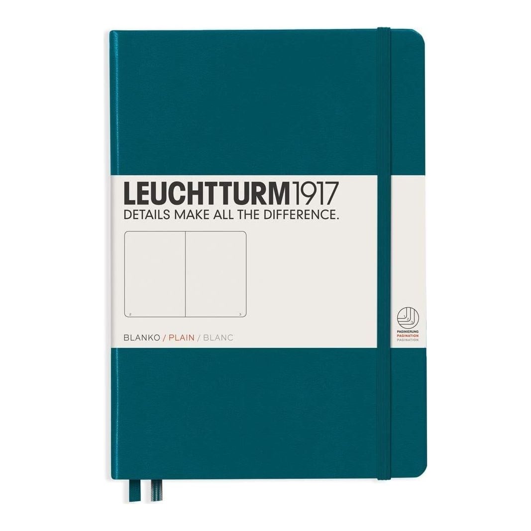 Caiet A5 Velin Coperta Rigida Verde Pacific Leuchtturm
