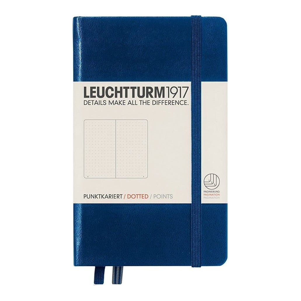 Caiet A6 Punctat Coperta Rigida Albastru Navy Leuchtturm