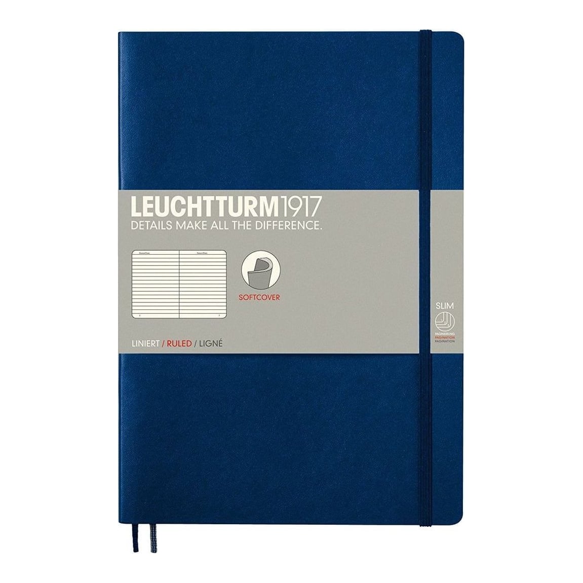 Caiet B5 Dictando Coperta Flexibila Albastru Navy Leuchtturm