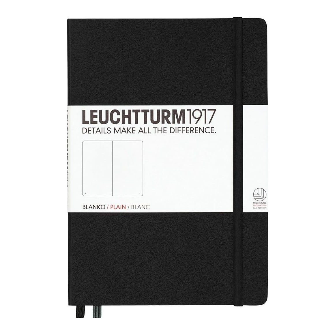 Caiet A5 Velin Coperta Rigida Negru Leuchtturm